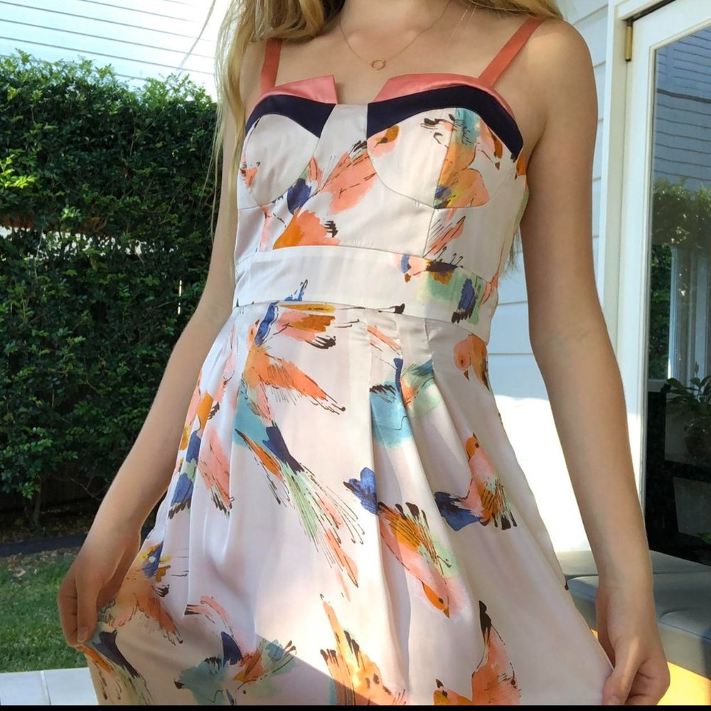 Alannah Hill - vintage silk pink cocktail dress - AU 10 - US 6